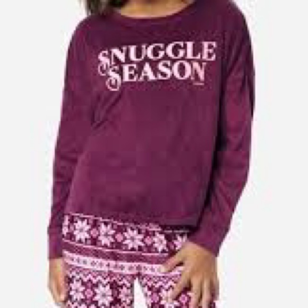 Justice Sleep Warm PJ Top (Size: 16/18 Girls)